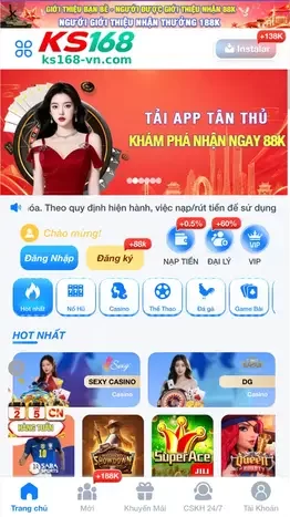 Tải App KS168 – Trải Nghiệm Giải Trí Mọi Lúc, Mọi Nơi